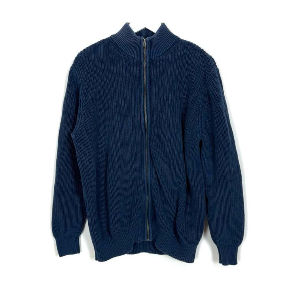 L.L. Bean Navy Knit Cardigan